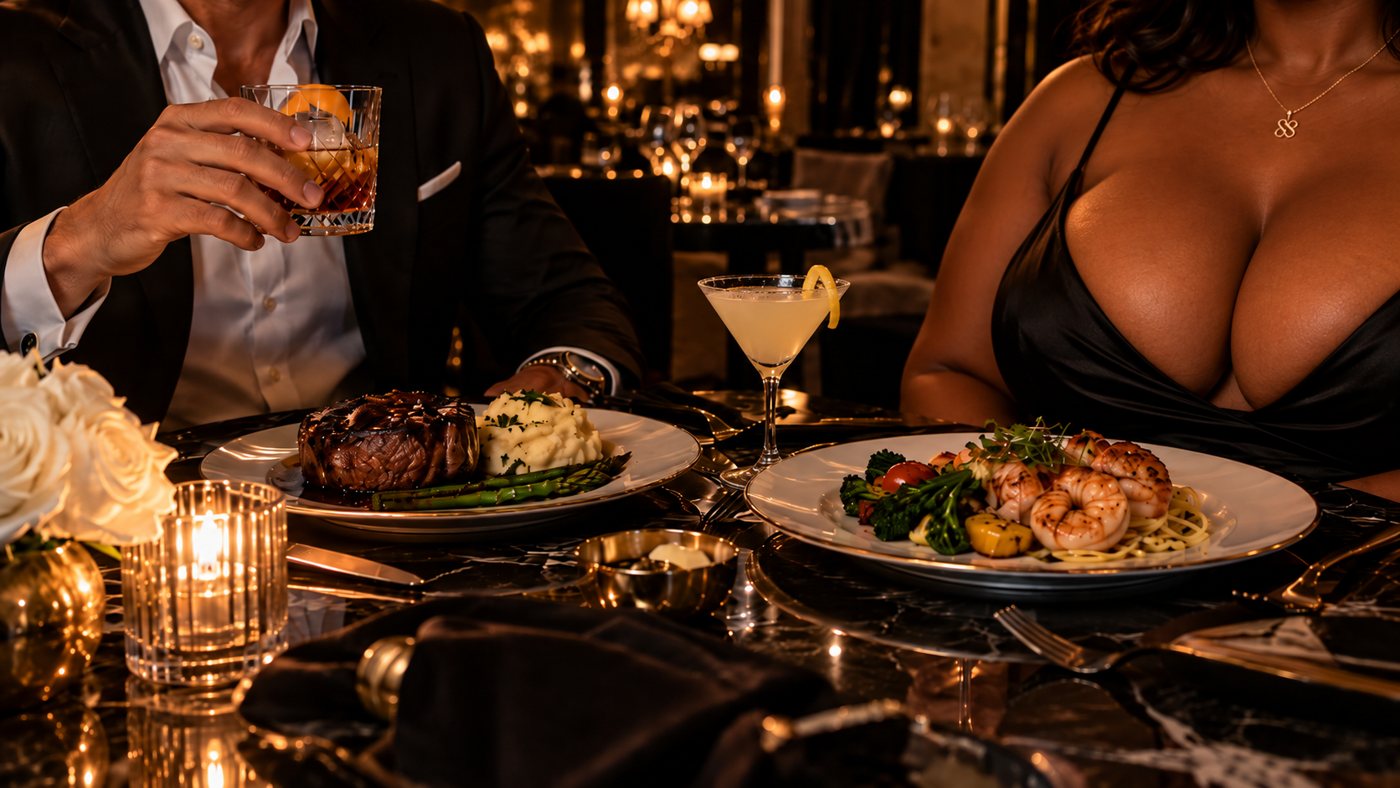 Candlelit dinner for two